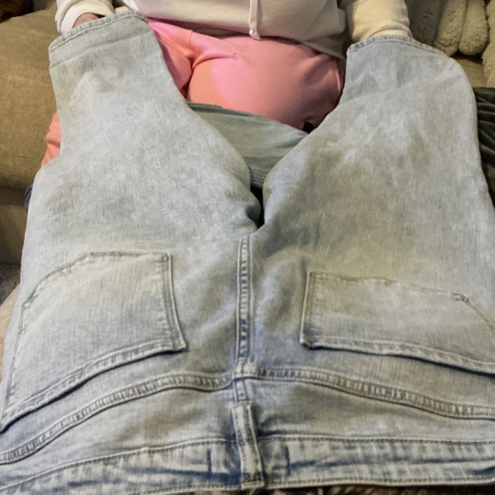 Studio Blue Women's Slim Straight Jeans - Light Acid Wash Blue - Picture 5 of 5